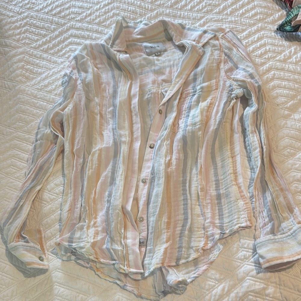 Rails Pastel Striped Shirt